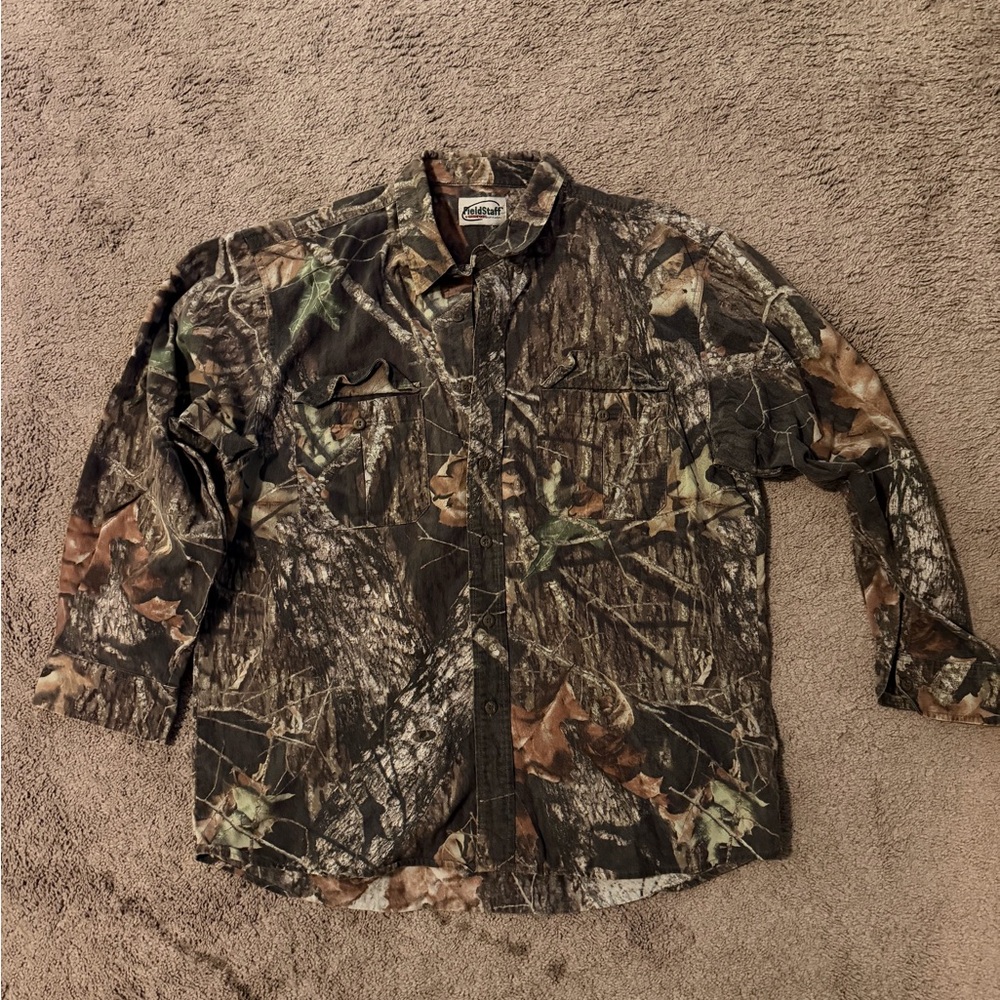 Field staff mossy oak Camouflage Button-Up Shirt